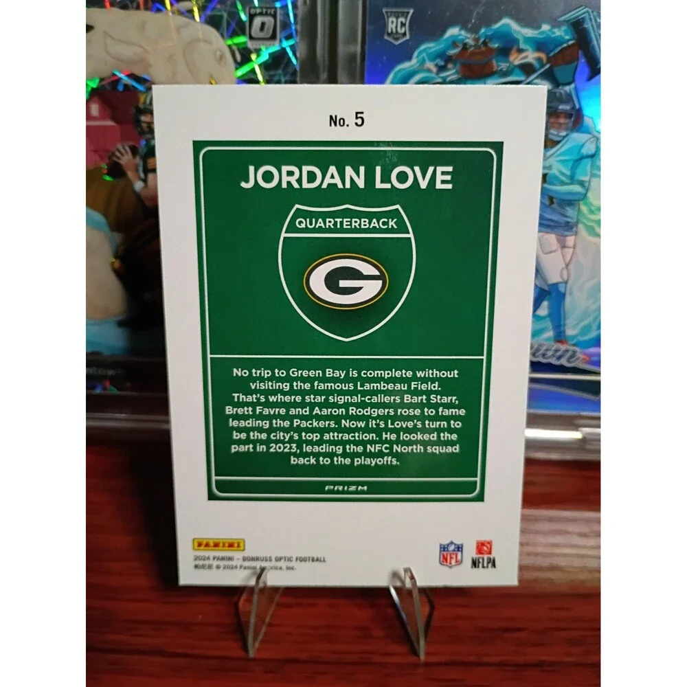 2024 Panini Donruss - Downtown Jordan Love #5 Pack Fresh GB Packers